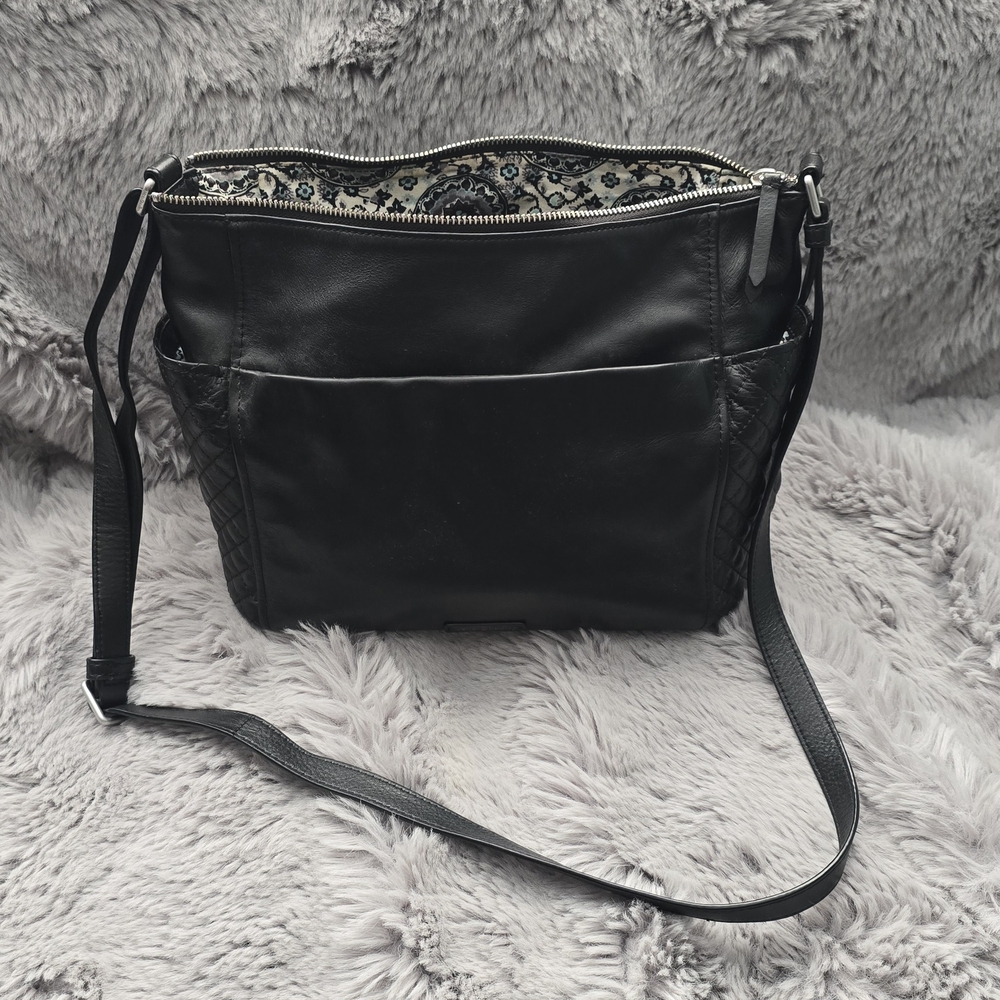 Vera Bradley Leather Gallatin Cross Body Purse